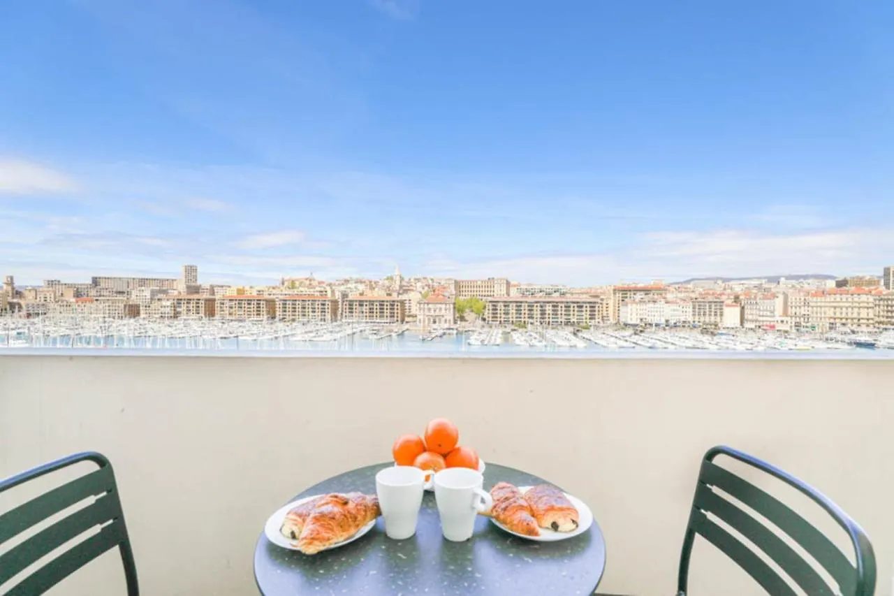 Ferienwohnung Vieux-Port - Vue Exceptionnelle - 3 Ch Et Clim Marseilles